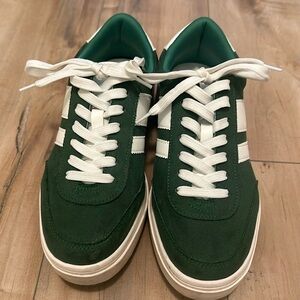 Madden girl platform green sneakers size 8